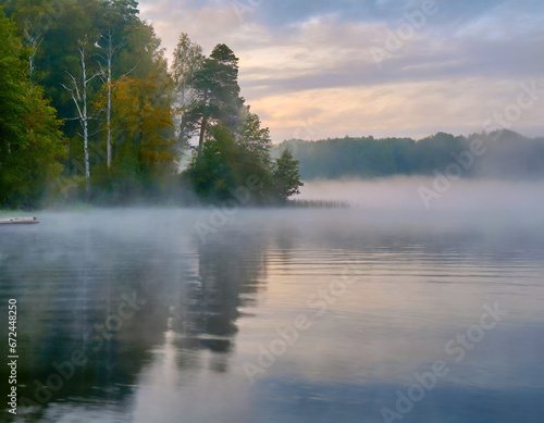 Misty Morning on the Lake