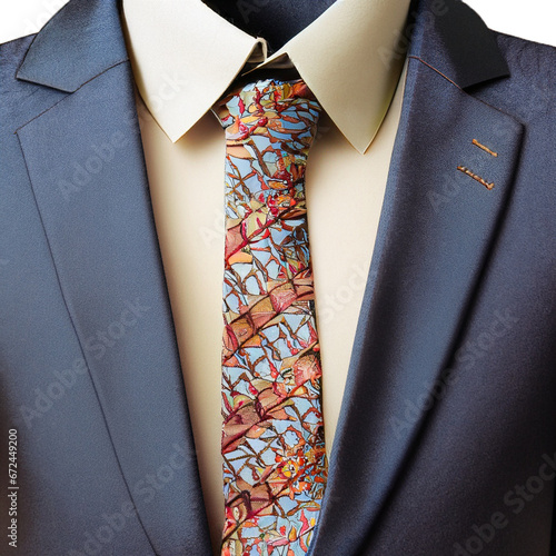 ilustracja obraz Elegancki krawat męski