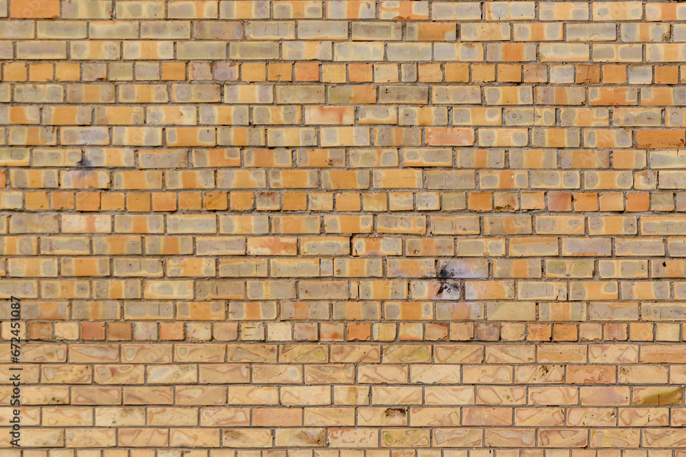 Fototapeta premium yellow brick wall as background 14