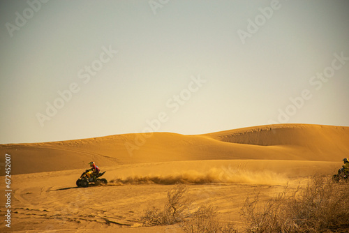 Racing through the desert
