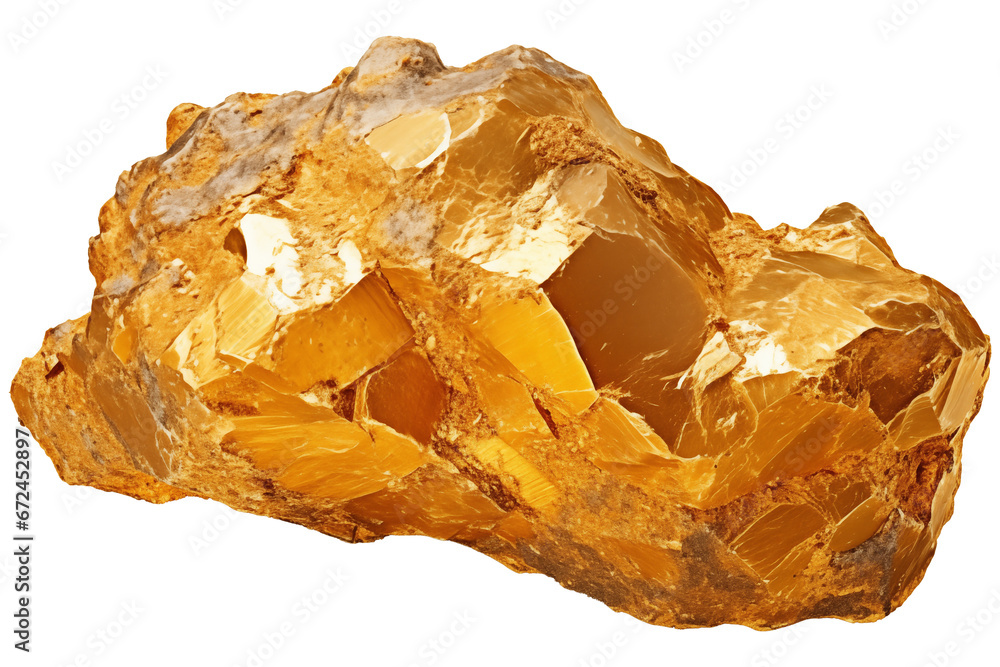 Gold nugget gem PNG precious rock isolated on white and transparent ...