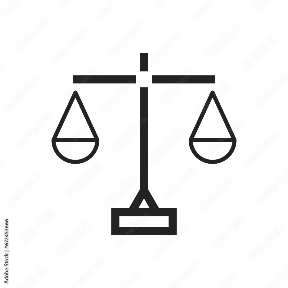 Justice Law Scale Icon, Judgment And Punishment Symbol, Justice And Judicial Sign, Mechanical Old Scales Balance Line Icon, Law Firm Equal Rights Rules Vector Illustration Justice Law Scale Icon, Judgment And Punishment Symbol, Justice And Judicial Sign, Mechanical Old Scales Balance Line Icon, Law Firm Equal Rights Rules Vector Illustration