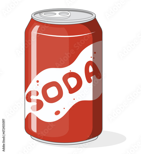 bebida de soda enlatada