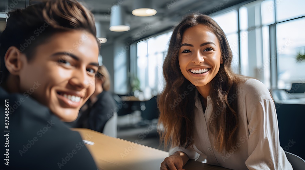 Obraz premium Social media managers creating viral content strategies