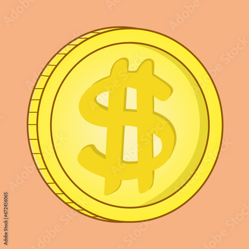 moneda, dinero, moneda de oro, moneda dorada