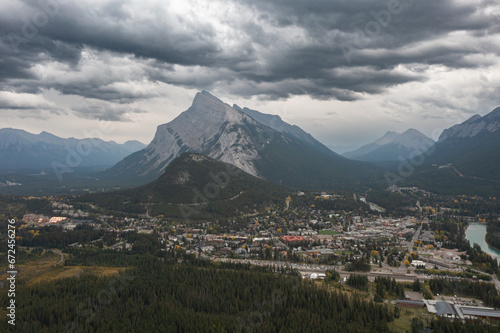 Aerial view of Banff