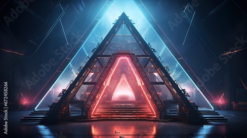 Futuristic neon background....