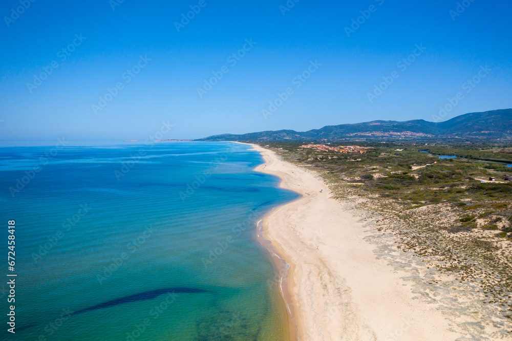 Drone view of Castelsardo coastline, Sardinia Drone view of Castelsardo coastline, Sardinia