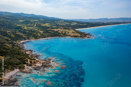 Sardinian coastline panorama photo