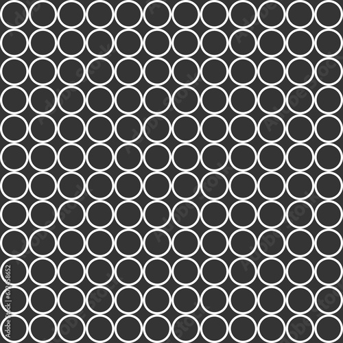 Black and white illustration circle patterns. Circle pattern background, Seamless geometric pattern.
