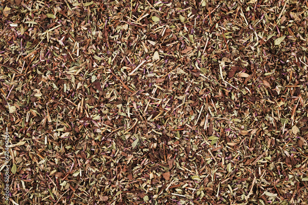 Dried thyme herb on an isolated white background Dried thyme herb on an isolated white background