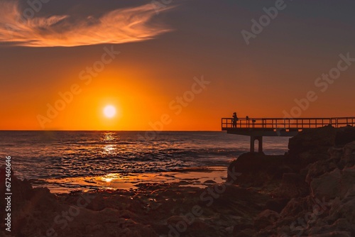 Scenic view of a sunset in Perth, Western Australia. © Wirestock