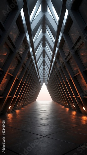 Dark empty triangular inter...