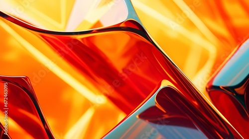 Glass geometric sctructude - abstract image.