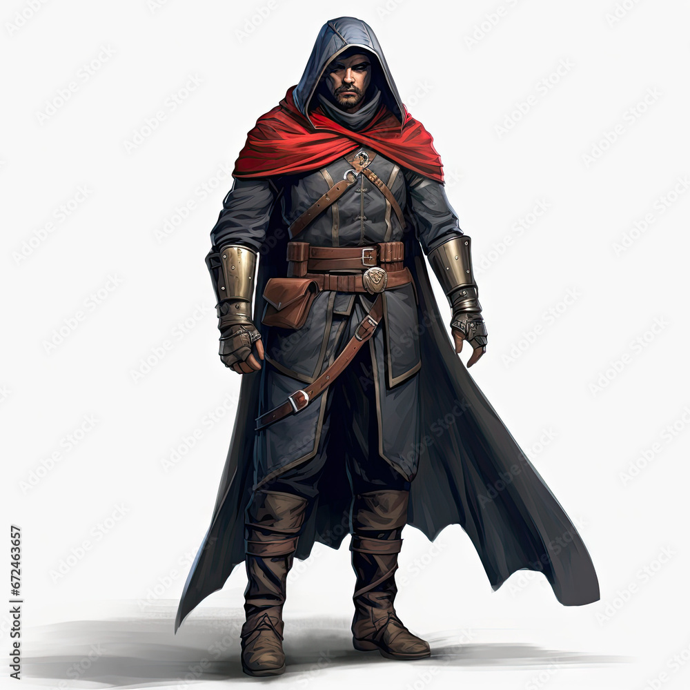 Bandit Captain's Digital Art
 , Medieval Fantasy RPG Illustration