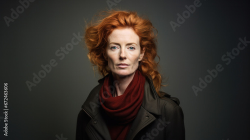 Portrait of a middle-aged Irish woman