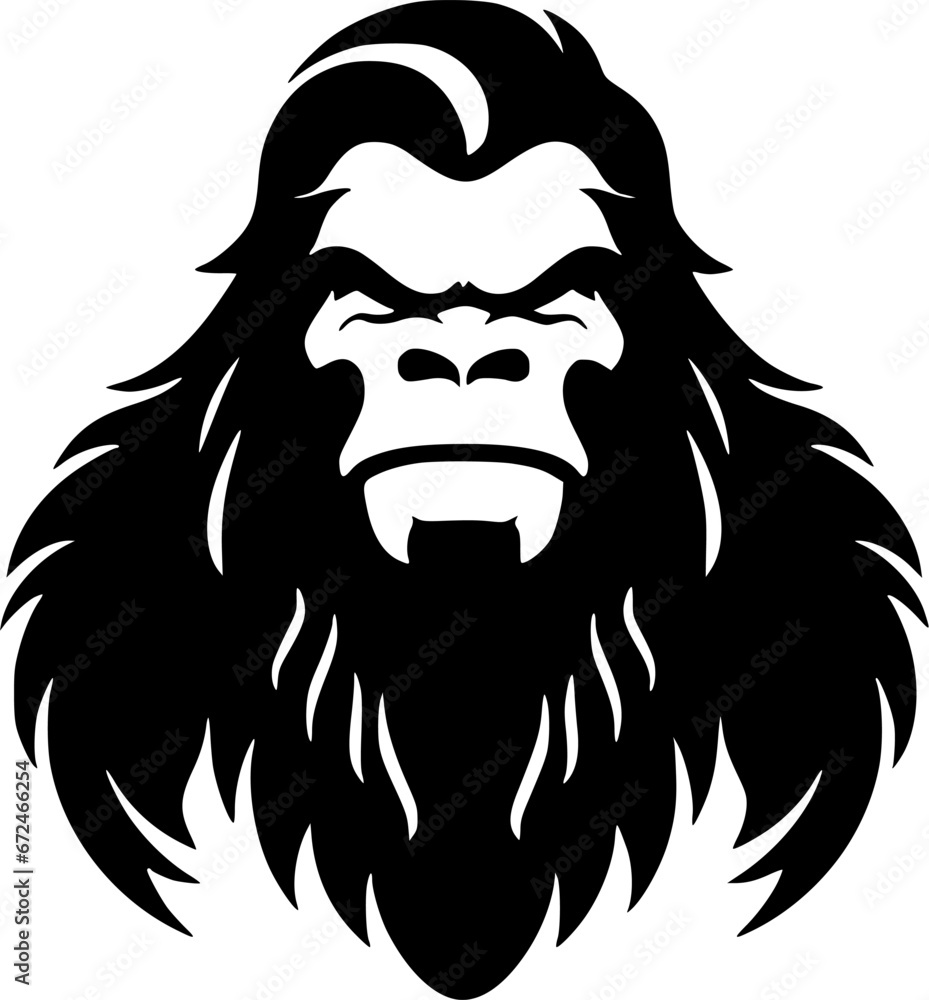 Fototapeta premium Bigfoot - Minimalist and Flat Logo - Vector illustration