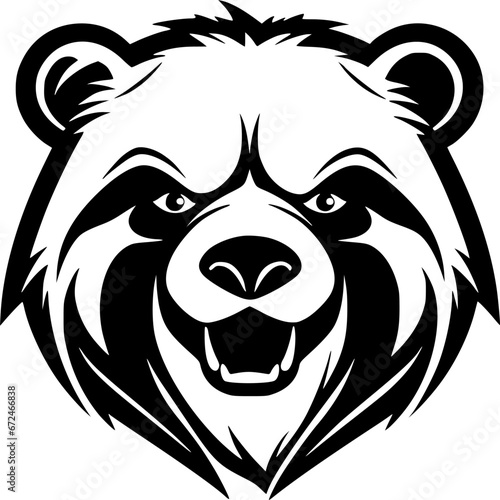 Panda - High Quality Vector Logo - Vector illustration ideal for T-shirt graphic