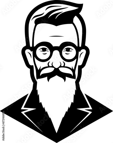 Papa | Minimalist and Simple Silhouette - Vector illustration