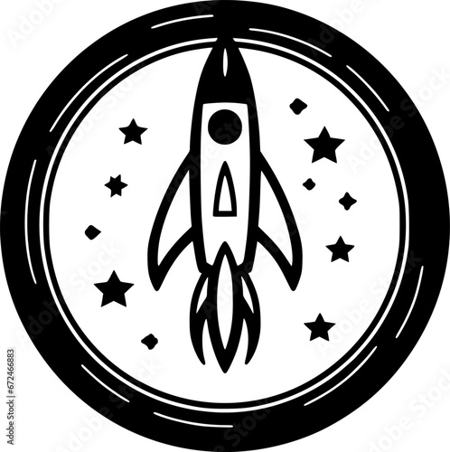Rocket - High Quality Vector Logo - Vector illustration ideal for T-shirt graphic