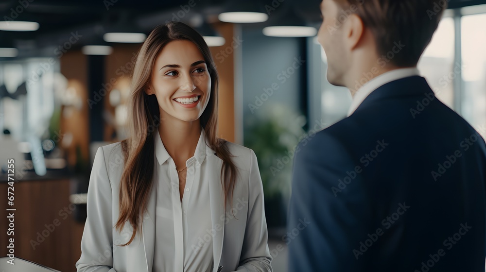 Obraz premium Real estate analysts evaluating property investments