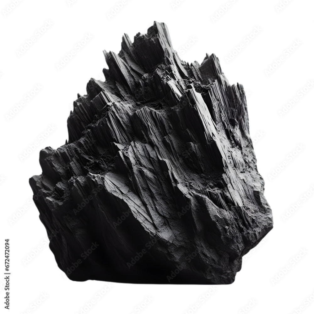 Tuff Rock IIllustration Art With a Transparent Background Generative AI.