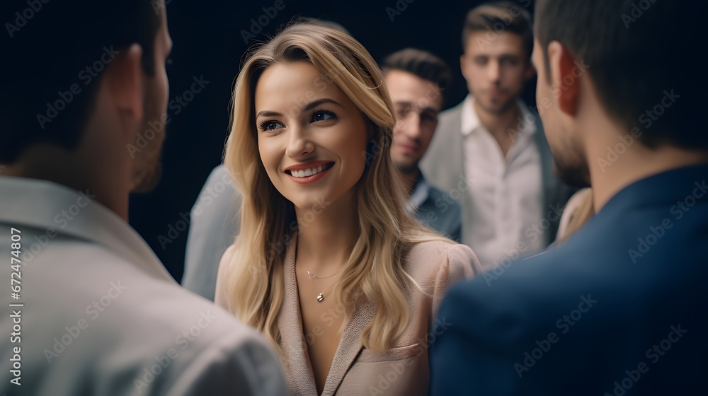 Obraz premium Investigative journalists uncovering corporate fraud