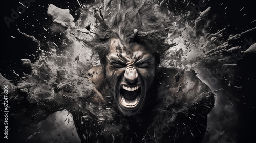 The Fiery Storm Within: An Artistic Depiction of Anger