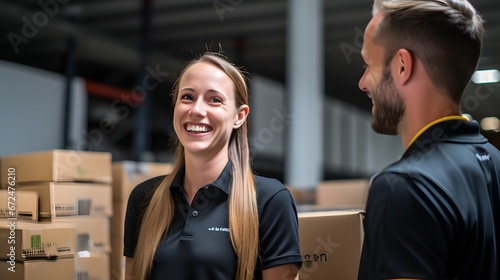 Logistics coordinators improving supply chain efficiency