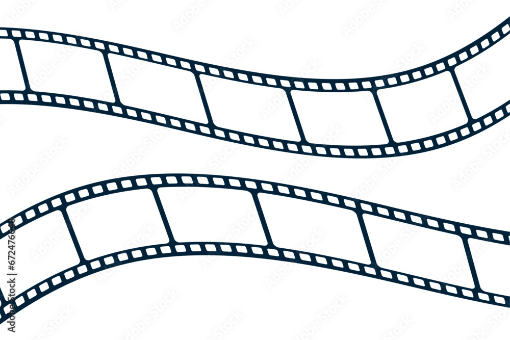 Film strip cinema background design vector