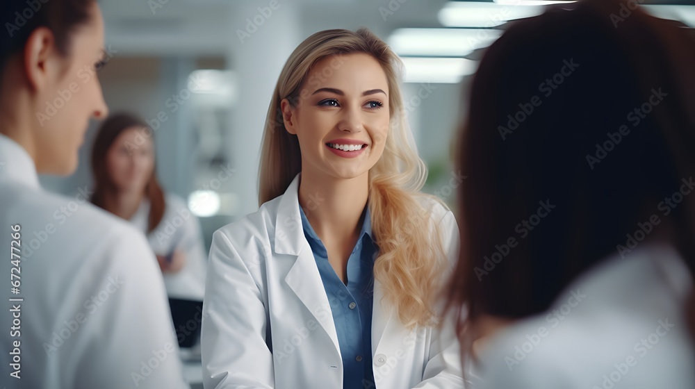 Nutritionists creating a health plan for employees Nutritionists creating a health plan for employees