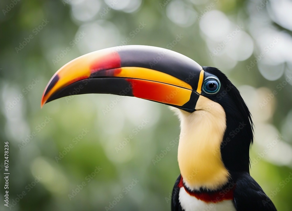 Portrait of Toucan bird. Costa Rica wild Tucan.
Portrait of Toucan bird. Costa Rica wild Tucan.