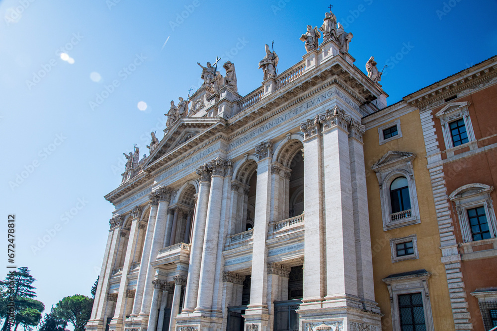 the facade of the cathedral of st peter
