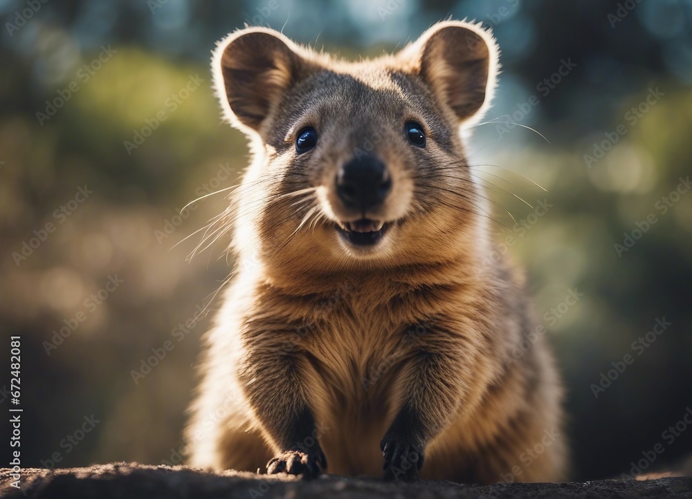 portrait of happy Quokka at the nature
portrait of happy Quokka at the nature