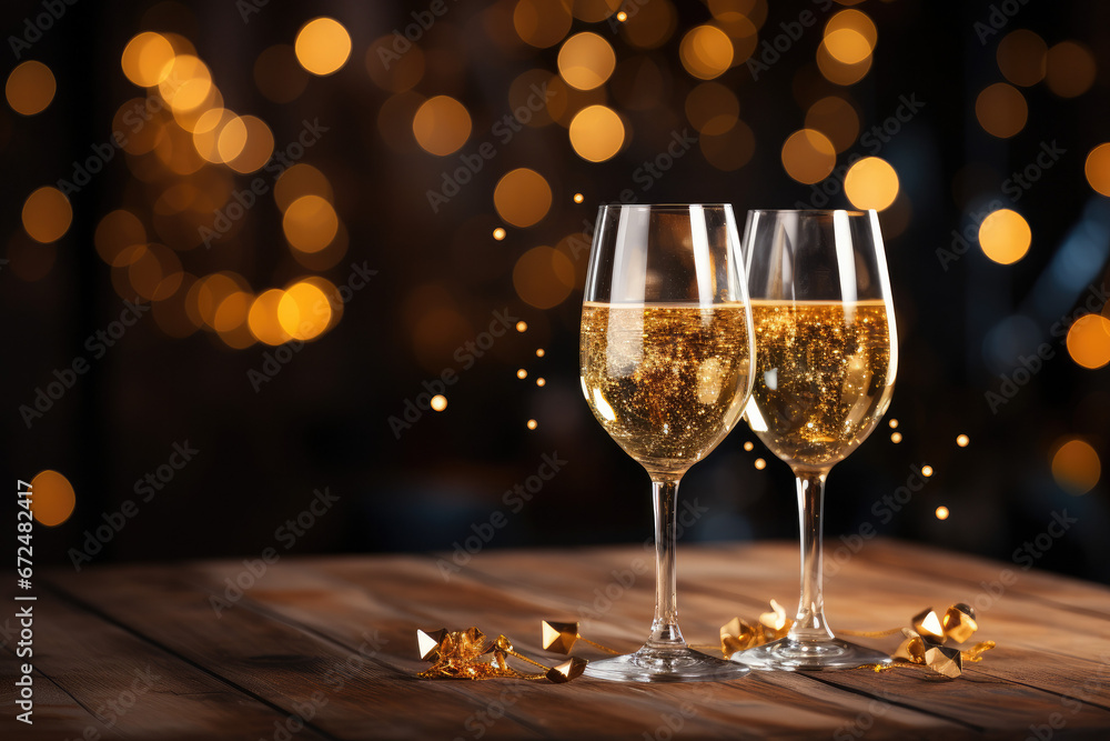 Elegant Effervescence: Capturing the Sparkling Sophistication of a Perfectly Poured Glass of Champagne (AI Generated) Elegant Effervescence: Capturing the Sparkling Sophistication of a Perfectly Poured Glass of Champagne (AI Generated)