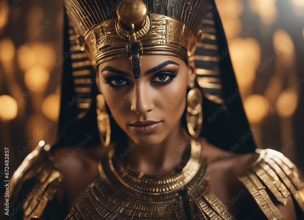 portrait of the ancient Egyptian god woman
