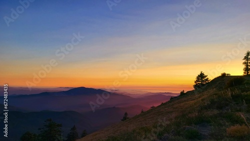 Sunset at Mary's Peak
