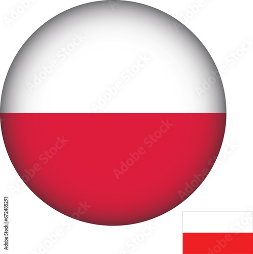 Free Download  Poland Flag Round Shape - GFXLoad