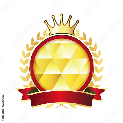 Medal with a luxurious design