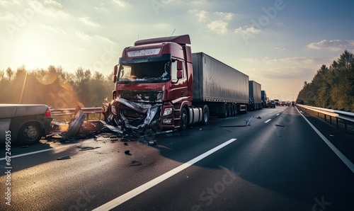 The Difference Between a Truck Accident and a Car Accident photo