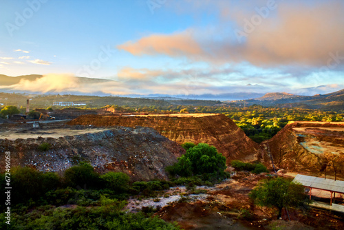 Open pit mine in Zimapan Hidalgo photo