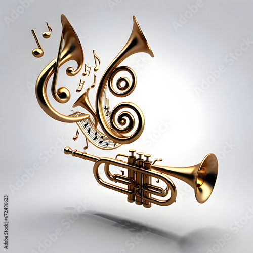 golden music instrument