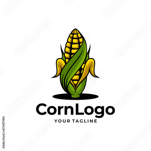 Vintage Logo Corn Vector illustration
