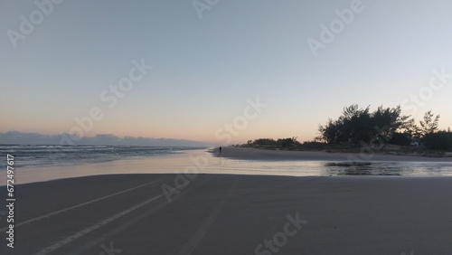 sunset on the beach