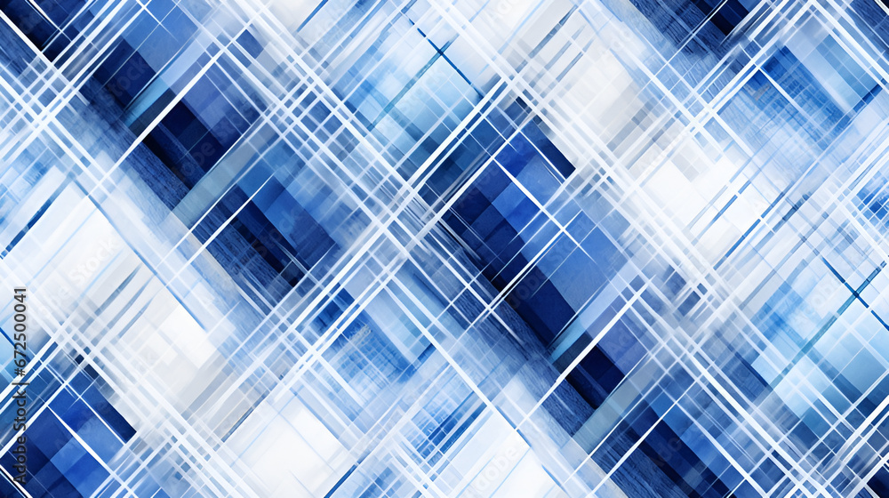 Blue Purple Plaid Pattern Background Image | generative AI