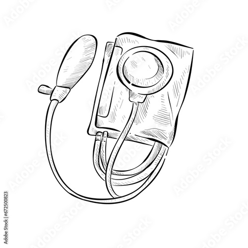 Tonometer handdrawn illustration