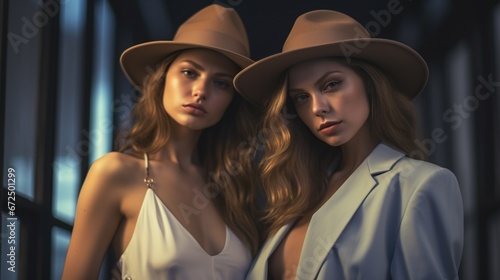 couple in cowboy hats © Faisal
