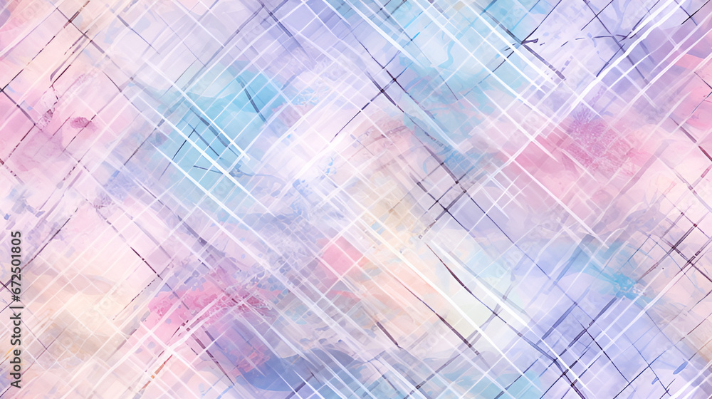 Fototapeta premium Purple Plaid Pattern Background Image | generative AI