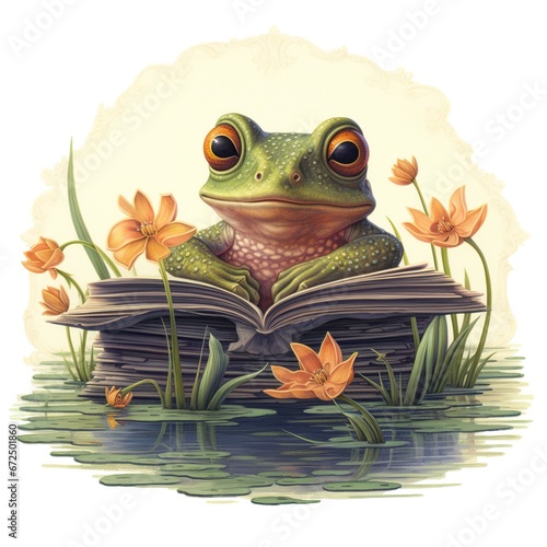 frog sitting on a leaf