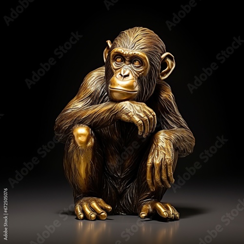 Golden Chimpanzee Curiosity